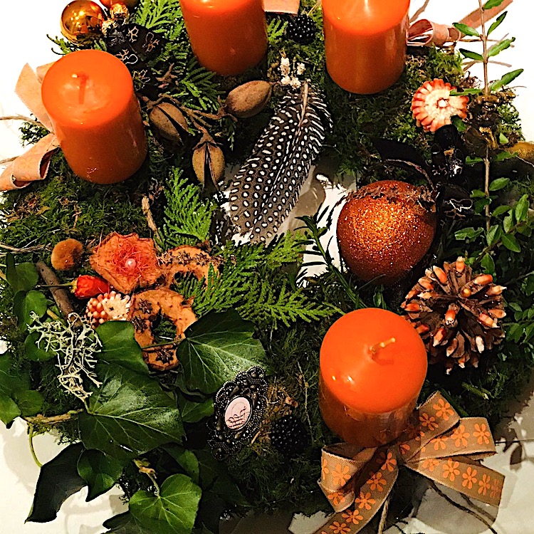 Adventkranz Orange