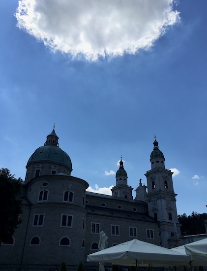 Salzburg Residenzplatz in Altstadt